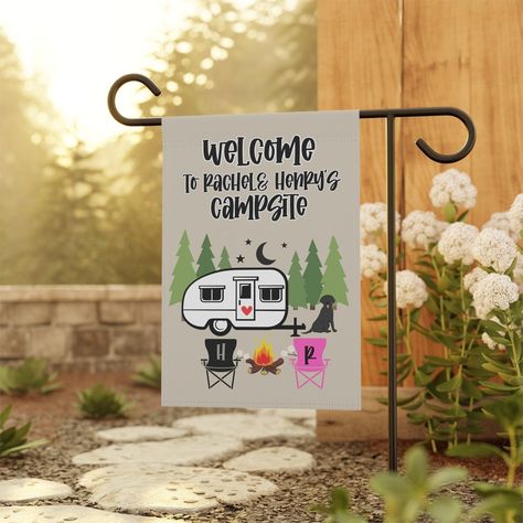 Ready for an epic shopping spree? Welcome to Our Campsite Personalized Camping Flags Family Name Camper Decoration Custom Garden Flag Camp Banner Gift Birthday Summer Outdoor, at a mind-blowing price of $45.60 Don't wait! #OurCamperSign #OutdoorCampingSign #PopUpSign #CampsiteSign #5thWheeler #PersonalizedCamper #TravelTrailer #CampDecorations #CampgroundSign #TravelTrailerSign Camp Banner, Welcome To Our Campsite, Camping House, Winter Flags, Easter Flags, Birthday Summer, Camping Signs, Wall Flag, Camper Decor