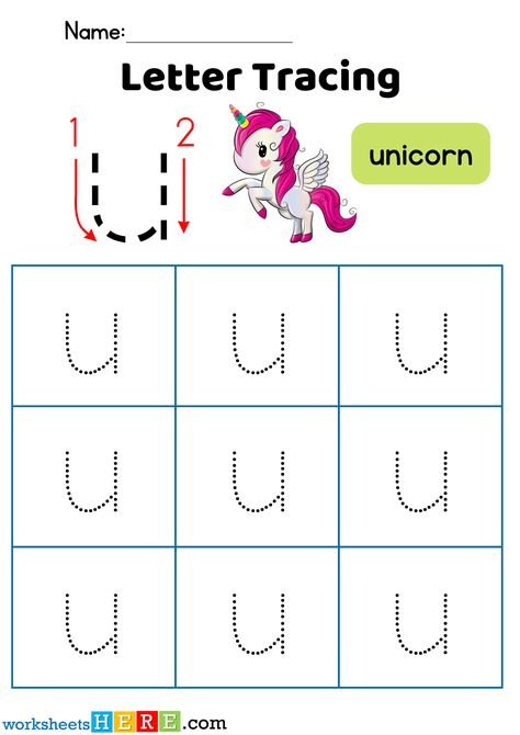 Letter U Tracing PDF Worksheet, Alphabet U Tracing For Kindergarten - WorksheetsHere.com Letter U Tracing Worksheet, Tracing For Kindergarten, Kindergarten Tables, Worksheet Alphabet, Alphabet U, For Kindergarten, Tracing Letters Preschool, Letter S Worksheets, Letters Preschool