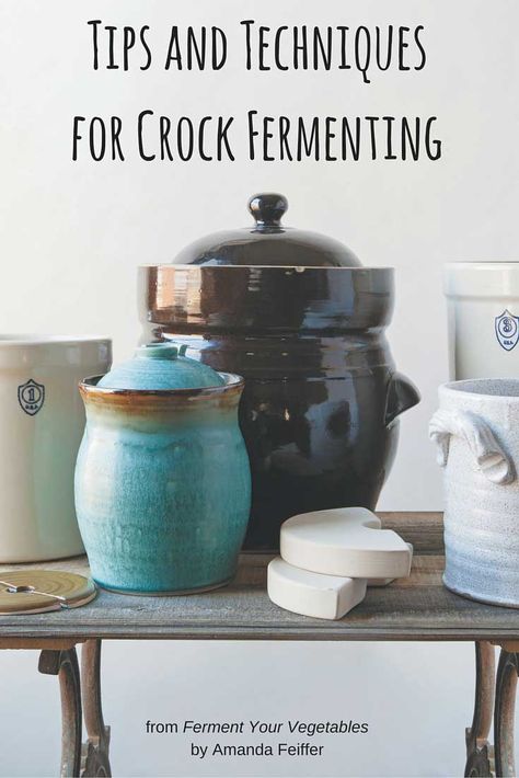 Ready to take on large-batch fermenting in a crock? Read these tips and techniques for the best results. http://foodpreservation.about.com/od/LactoFermentation/fl/Choose-the-Right-Crock-for-You.htm Fermenting Crock, Fermenting Vegetables, Fermenting Foods, Fermentation Crock, Fermented Veggies, Who What Where, Nourishing Traditions, Sauerkraut Recipes, Fermentation Recipes