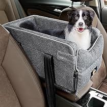 Dog Car Booster Seat, Car Travel Accessories, Dog Car Seat, Dog Seat, Booster Car Seat, Beg Tangan, Pet Car Seat, Grey Dog, Dog Car Seats