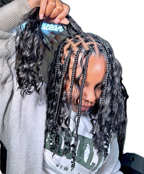 Braiding Hair Hairstyles, Summer Hairstyles For Black Women, Short Box Braids Hairstyles, Box Braids Hairstyles For Black Women, Braided Cornrow Hairstyles, Cute Box Braids Hairstyles, Quick Braided Hairstyles, Protective Hairstyles Braids, Braided Hairstyles For Teens