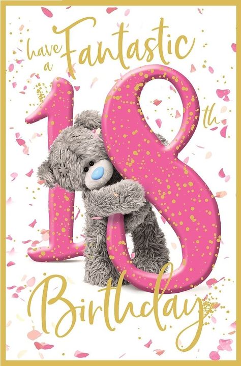 18 Me To You 18th Birthday Card : Amazon.co.uk: Stationery & Office Supplies Happy Birthday Wishes For 18th Birthday, Happy Birthday 18th Girl, 18th Birthday Images, Happy 18th Birthday Girl, Birthday 18th Girl, 18th Birthday Quotes, Happy 18th Birthday Wishes, Happy 18th Birthday Card, Happy 18th Birthday Quotes