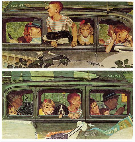 1947- Going and Coming - by Norman Rockwell | Flickr - Photo Sharing! Norman Rockwell Prints, Norman Rockwell Art, Rockwell Paintings, Norman Rockwell Paintings, Americana Art, Gil Elvgren, Graphisches Design, Edward Hopper, Diego Rivera