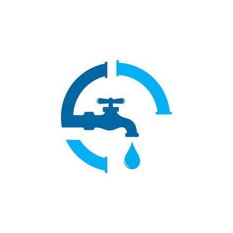 Plumbing Logo Design Graphics, Plumbing Logos Ideas, Plumbing Illustration, Logo Plumbing, Water Refilling Station Design Logo, Plumber Logo, Water Drop Logo Design Ideas, Plumbers Logo, Plumbing Logo Design