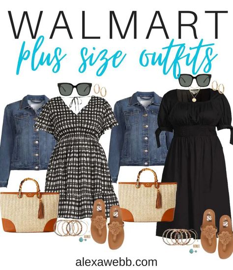 Plus Size Spring Fashion, Plus Size Spring Dresses, Plus Size Capsule Wardrobe, Walmart Outfits, Summer Business Casual Outfits, Alexa Webb, Plus Size Summer Fashion, Casual Outfits Plus Size, Fall Fashion Skirts