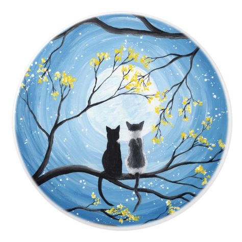 Rock Painting Party, Wood Slice Ideas, Moon Paintings, Slice Ideas, Oval Canvas, Ceramic Business, Whimsical Moon, Round Painting, Gnome Paint