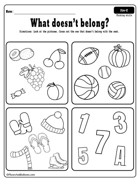 Fun free printable preschool worksheets for developing critical thinking skills! #prek #preschool #worksheets Critical Thinking Activities For Kindergarten, Critical Thinking Worksheets, Creative Thinking Activities, Teaching Critical Thinking, Sequencing Worksheets, Coloring Worksheet, Critical Thinking Activities, Auditory Processing, Class Activity