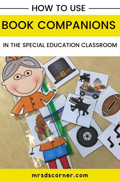 Read-alouds are a great way to expose students to high quality literature while also teaching important reading skills. But, if you are looking to go beyond just reading a book aloud to your students, book companions are perfect for you. Learn how to teach and assess reading and writing skills along with STEM activities and hands-on learning using popular children’s books. These easy to use activities also make perfect substitute teacher plans for your elementary or special needs classroom. Substitute Teacher Plans, Special Education Organization, Special Needs Students, Adapted Books, Teacher Material, Special Education Elementary, Book Companion, Special Education Students, Teaching Inspiration