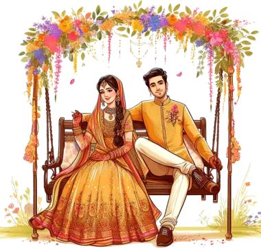 weddings,indian weddings,wedding illustrations,wedding,wedding inspiration,indian wedding,indian wedding goals,traditional wedding,marriage,indian,ethnic,traditional,wedding illustration,wedding dress,bride,bride and groom,indian bride,haldi function,groom,lehenga,hindu marriage,couple,indian couple,haldi,cartoon bride and groom,wedding attire,wedding couple,haldi ceremony Indian Wedding Haldi Illustration, Haldi Animated Couple, Mehndi Couple Illustration, Haldi Ceremony Caricature, Haldi Caricature Couple, Hindu Bride And Groom Cartoon, Haldi Cartoon Bride, Haldi Caricature, Mehndi Couple