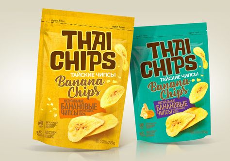 Thay Chips on Behance Chips Packaging, Chip Packaging, Glass Shelves Decor, Packaging Snack, Snacks Packaging, Cheese Packaging, Fruit Chip, Standing Pouch, Luxury Packaging Design