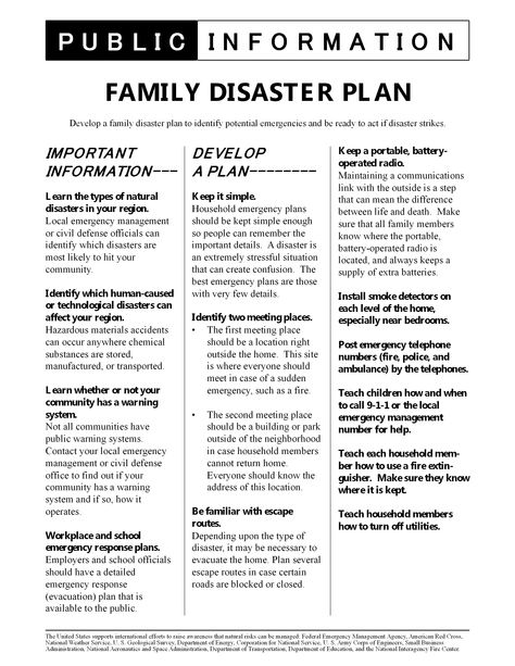 Outside Steps, Disaster Plan, Civil Defense, Natural Disaster, Public Information, Emergency Plan, Emergency Management, I Need To Know, Survival Guide