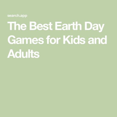 The Best Earth Day Games for Kids and Adults Earth Day Celebration Ideas For Adults, Earth Day Celebration Ideas, Celebration Ideas For Adults, Earth Day Games, Earth Day Celebration, Cute Earth, Minute To Win, Love The Earth, Celebration Ideas