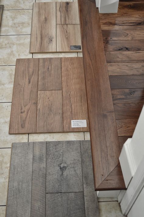 Flooring Color Choices With Mannington Diy Flooring Ideas, Mannington Laminate Flooring, Porcelain Wood Tile Floor, Tile Backsplash Ideas, Tile Diy, Hardwood Tile Floor, Wood Plank Tile, Laundry Room Tile, Porcelain Wood Tile