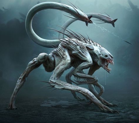 Spider Mutant Concept Art, Mythical Creatures Art Monsters, Alien Sci Fi Art, Alien Monsters Concept Art, Dnd Alien Monster, Aliens Fantasy Art, Beast Art Monsters, Alien Like Creatures, Fantasy Dark Creature