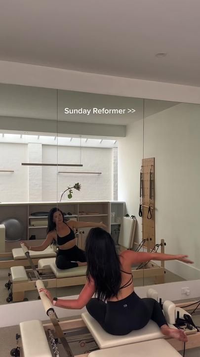 Sunday morning reformer, soothing for the soul 🫶🏼 #pilates #reformer... | TikTok Pilates Motivation, Pilates Teacher Training, Pilates Machines, Pilates Machine, Club Pilates, Pilates Workout Plan, Pilates Poses, Pilates Reformer Exercises, Pilates Routine