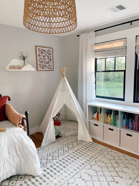 Kids room, rainbow bedroom, teepee, kids tent, bookshelf Tent Reading Corner, Tent Bookshelf, Kids Reading Tent, Toddler Reading Corner, Nursery Reading Nook, Kids Reading Corner, Kids Tents Indoor Target, Dream Playroom, Reading Tent