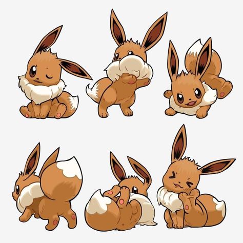 Pokemon Tattoos, Pokemon World, Eevee Cute, Evolution Art, Pokemon Project, Pokemon Stickers, Pokémon Art, Pokemon Tattoo, Pokemon Eeveelutions