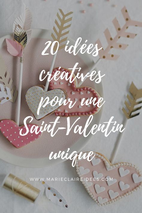 20 DIY à faire pour la Saint-Valentin - Marie Claire Idées Diy St Valentin, Saint Valentin Diy, Cadeau St Valentin, Valentines Day Gifts For Him, St Valentin, Valentine's Day Diy, Valentines Diy, Marie Claire, Gifts For Him