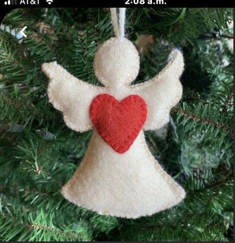 Angel Tree Decorations, Felt Angels Christmas, Christmas Angel Ornaments Handmade, Diy Christmas Angel Ornaments, Plush Christmas Ornaments, Christmas Fair Ideas, Christmas Angel Decorations, Diy Felt Christmas Ornaments, Felt Angel