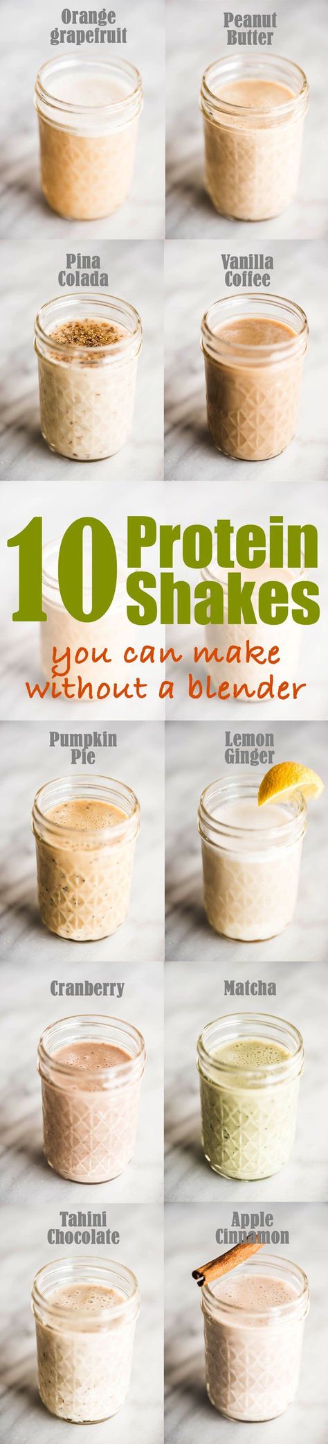 10 Easy Protein Shake Recipes You Can Make Without a Blender Easy Protein Shake Recipes, Blender Bottle Recipes, Vanilla Protein Shake Recipes, Simple Protein Shake Recipes, Heathy Smoothies, Easy Protein Shakes, Homemade Protein Shakes, Shake Ideas, Pancakes Protein