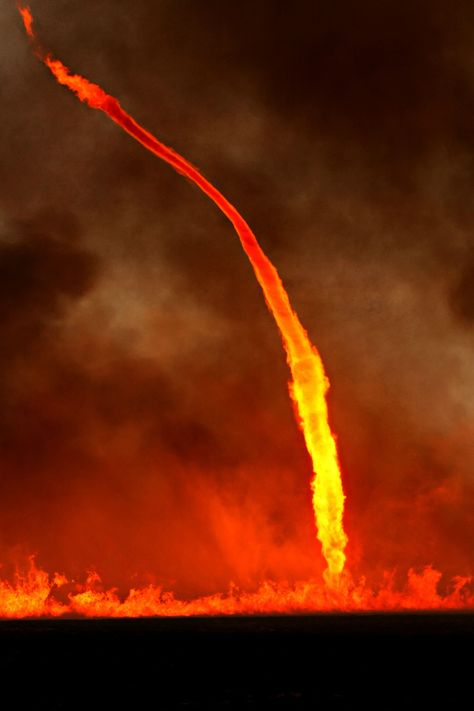 Fire/Storm (Fire Tornado) Fire Whirl, Fire Tornado, Earth Wind & Fire, Wild Weather, Meteorology, Natural Phenomena, Science And Nature, Tornado, Natural Disasters