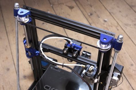 Ender 3 dual Z axis with optional frame braces by ProperPrinting - Thingiverse Tool Drawers, Ender 3, Weird Shapes, Stepper Motor, Timing Belt, Adjustable Belt, Raspberry Pi, Arduino, Braces