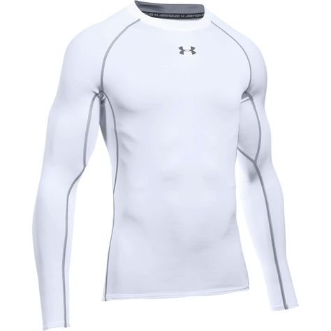 Under Armour HeatGear Armour Compression Shirt - Men's Compression Shirt Men, Mtb Gear, Compression Wear, Royal Clothing, Gravel Road, Road Bikes, Compression Shirt, Compression Shorts, Bike Parts