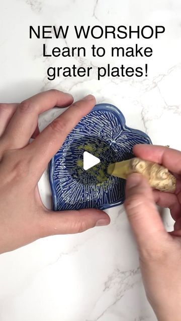 Sonita Cannon on Instagram: "NEW WORKSHOP held @allpathsmerge I will teach you how to make a variety of different grater plates. Use for grating garlic, citrus, ginger, hard cheeses, etc.  Link in my bio for more info!

#grater #graterplate #ohio #madeinohio #akron #akronohio #akronart #workshop #ceramics #clay #handmade #ceramicsworkshop #howto #akroncommunity #ceramic #functionalceramics #ceramica" Pottery Functional, Garlic Grater Plate, How To Make Ceramic, Ginger Grater, Garlic Grater, Handmade Ceramics Plates, Ceramic Molds, Ceramic Inspiration, Ceramic Workshop