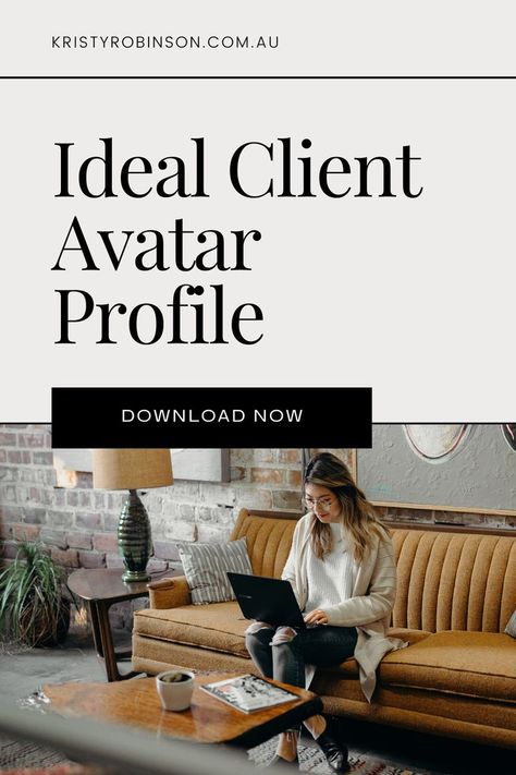 Kristy Robinson | Are you clear who your ideal client is? Or, are you speaking to everyone (only to speak to noone). The clearer you are on who your ideal client is the better it is for your business. You'll create meaningful offers, have powerful marketing copy, have more qualified leads and ultimately grow your business. But what if you don't know where to begin. Inside my free Ideal Client Avatar workbook I have included all the prompts you need to pinpoint who your dream client actually is! Business Avatar, Marketing Copy, Ideal Client Avatar, Free Workbook, Growth Tips, Dream Client, Ideal Client, Grow Your Business, To Speak