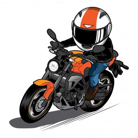 Man ride naked bike cartoon. speed motor... | Premium Vector #Freepik #vector #cartoon #motorcycle #speed #racing Bike Cartoon, Motorbike Illustration, Motorbike Art, Motorcycle Drawing, Bike Drawing, Motorcycle Illustration, Bike Illustration, Riding Bike, Baby Posters