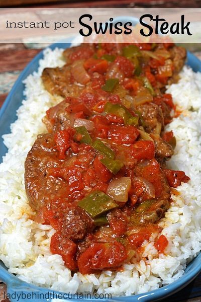 Instant Pot Swiss Steak, Swiss Steak Recipe, Swiss Steak Recipes, One Pot Wonder, Swiss Steak, Electric Pressure Cooker Recipes, Hearty Meal, Steak Recipe, Instant Pot Dinner Recipes