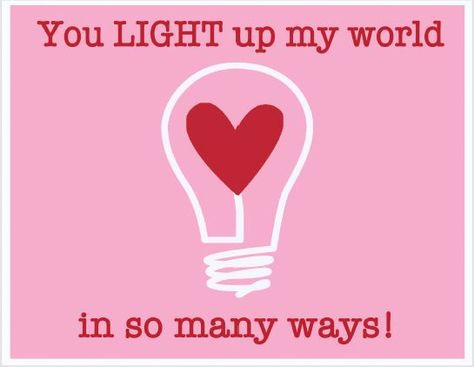 You Light Up My World Valentine Printables. Print some off and personalize them with why the people in YOUR life are special to you! Valentine Printables, Valentines Illustration, Inspirational Quotes Background, Emoji Love, Valentines Patterns, Diy Valentines Decorations, Valentine Quotes, Valentines Printables Free, Teacher Quotes