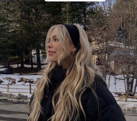 Long Blonde, Good Hair Day, Long Blonde Hair, Hair Envy, Aesthetic Hair, Hair Dos, Headband Hairstyles, Trendy Hairstyles, Hair Day