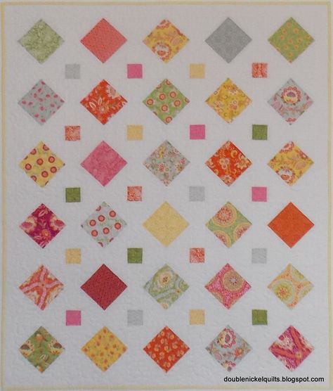 Charm Square Quilt Patterns Free, Charm Pack Quilt Patterns Free, Nickel Quilts, Charm Pack Baby Quilt, Quilt Basics, Crib Quilts, Quilt Scraps, Charm Pack Quilt Patterns, Craft Hobbies