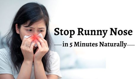 How To Stop a Runny Nose in 5 Minutes Naturally - Pharmacy24 How To Stop Your Nose From Running, Running Nose Remedy, How To Stop A Runny Nose, Runny Nose Remedy, Yellow Mucus, Sinus Inflammation, Clogged Ears, Saline Nasal Spray, Dry Nose