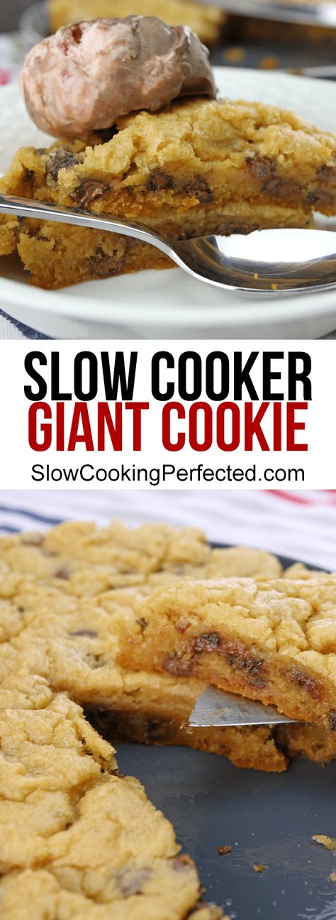 Healthy Crockpot Beef Stew, Slow Cooker Cake, Slow Cooker Baking, Slow Cooker Recipes Dessert, Beef Stew Crockpot, Crock Pot Desserts, Giant Chocolate, Slow Cooker Desserts, Crockpot Dishes