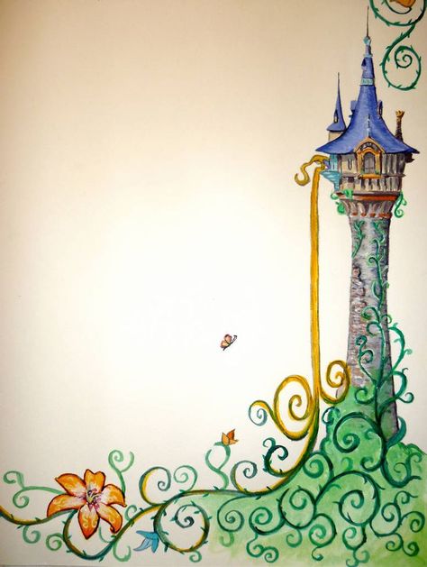 Tangled Room, Rapunzel Story, Rapunzel Drawing, Rapunzel's Tower, Tangled Tower, Rapunzel Tower, Rapunzel Birthday Party, Rapunzel Party, Tangled Party