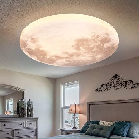 (Click Link Above) Hallway Laundry Room, Hallway Laundry, Ceiling Light Covers, Modern Ceiling Lights, Ceiling Lamp White, Bathroom Hallway, Lights Wall, Moon Wall, White Ceiling