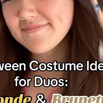 Halloween Costumes For Blonde And Brunette, Halloween Costume Ideas For Duos, Blonde Halloween Costumes, Costume Ideas For Duos, Blonde And Brunette, 2023 Halloween, Duo Halloween Costumes, Costume Inspo, Halloween 2023