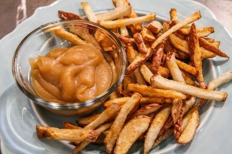 Pickled French Fries, Smoked Applesauce, Rolls Dinner, Pickled Fruit, Pellet Grills Smokers, Smoker Bbq, Homemade French Fries, Orange Rolls, Fries Recipe