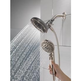 Product Image 2 Nickel Shower Fixtures, Doorless Shower Design, Detachable Shower Head, Doorless Shower, Pot Organization, Shower Head With Hose, Shoe Holders, Dual Shower Heads, Shower Pan