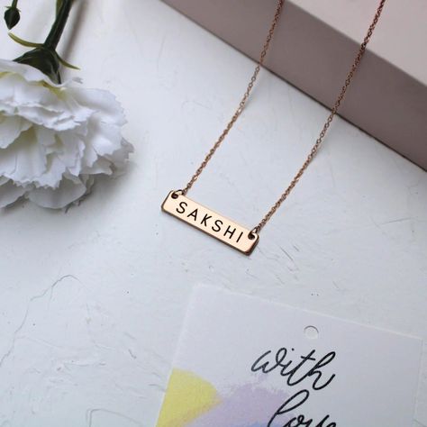 Customise name necklace ✨❤️ Let your name shine through in antique splendor. Discover the beauty of custom name necklaces with a vintage twist . . #gifts #gift #customisedgifts #namenecklace Customised Gifts, Name Necklaces, Custom Name Necklace, Name Necklace, Custom Name, Your Name, The Beauty, Twist, Necklaces