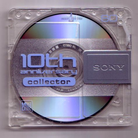 Y2K Aesthetic Institute on Instagram: “Sony MiniDisc 10th Anniversary 💽 (2002) . . #y2k #y2kaesthetic #minidisc #sony #translucent #2002 #futuristic #disc” Y2k Futurism, Frutiger Aero, Cd Cover, Playlist Covers, Retro Futurism, Futurism, Winx Club, Y2k Aesthetic, Early 2000s