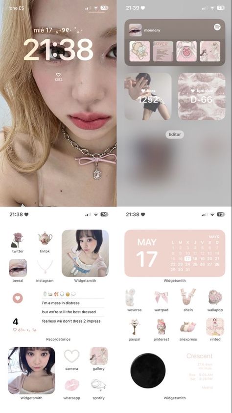 Lockscreen Ios, Home Lock Screen, Ios Homescreen, Cute App, Phone Inspiration, Iphone App Layout, Ios Design, Iphone Lockscreen, Iphone Wallpaper App