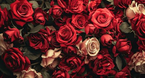 AI generated a background with many red roses Roses Ipad Wallpaper, Aesthetic Wallpaper For Laptop Pink, Roses Desktop Wallpaper, Red Roses Background, Red Flower Wallpaper, Hd Rose, Gecko Terrarium, Red Roses Wallpaper, Rose Background