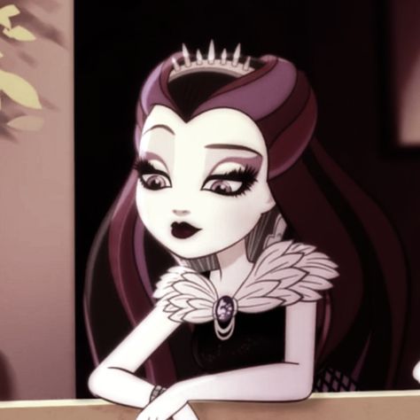 Raven Queen Aesthetic Outfits, Raven Ever After High Icon, Raven Queen Pfp, Ever After High Art, Raven Ever After High, Raven Queen Aesthetic, Ever After High Icons, Eah Icons, Queen Icon