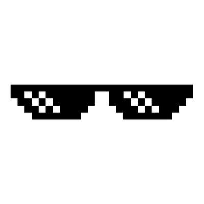 Deal With It Glasses Glasses Transparent Png, Deal With It Glasses, Pixel Glasses, Deal With It Sunglasses, Glasses Meme, Thug Life Meme, Glasses Transparent, Anime Lips, Anime Head