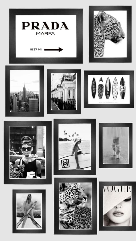 Vogue Photo, Photo Arrangement, Black Photo Frames, Black And White Photo Wall, Cute Room Ideas, Room Makeover Bedroom, Room Inspiration Bedroom, Aesthetic Bedroom, Room Posters