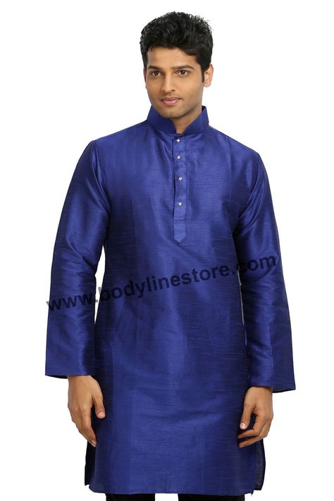 This exclusive violet indigo silk fabric would give you a greater comfort level for festive wear as well as casual wear. It has mandarin collar and four diamond button placket that makes the kurta look simple yet dressy. Pathani Suit For Men, Men Wedding Kurta, Kurta Pajama With Jacket, Pathani Suit, Suit For Men Wedding, Wedding Kurta, Designer Kurta, Suit For Men, Silk Kurta