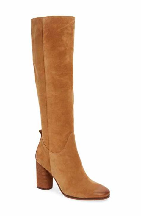 Sam Edelman Camellia Tall Boot (Women) Tall Suede Boots Outfit, Cognac Boots Outfit, Suede Boots Outfit, Tall Suede Boots, Nordstrom Boots, Boots Nordstrom, 2017 Style, Austin Style, Cognac Boots